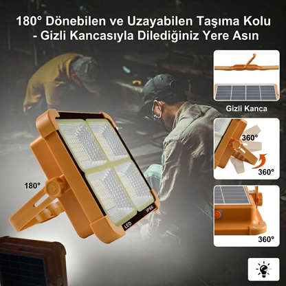 Viva Solar Taşınabilir Solar LED Projektör